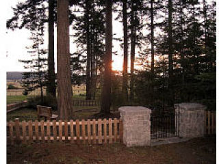 The new remembrance garden at Lopez Union Cemetery.