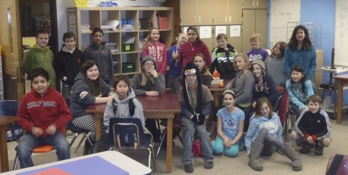 Lopez Island School fourth and fifth grade students.