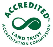 It may now display the land trust accreditation seal