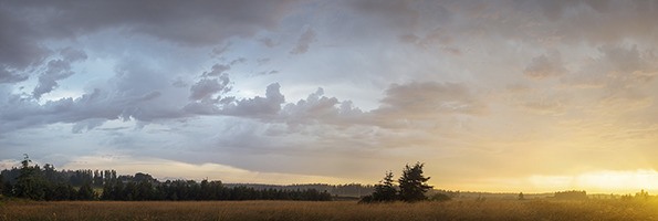 Sunset over Sunnyfield Farm