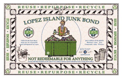 A frame-worthy junk bond certificate created by Kate Scott.