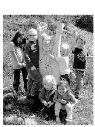 Children playing around the Children’s Center