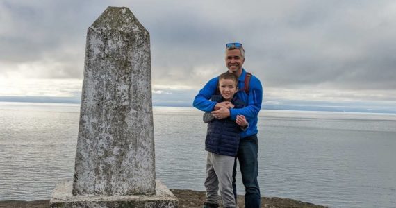 Contributed photo by Craig Citro
Craig Citro with son Xander at Iceberg Point.