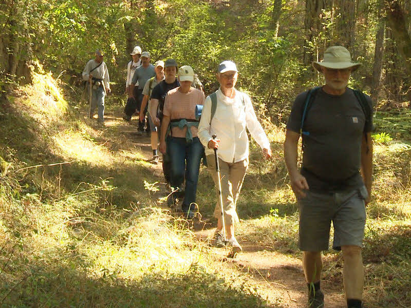 Contributed photo
Kurt Fuller leads a group of Walkabout hikers.