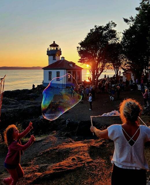 Contributed photo by FOLKS
Lime Kiln Lighthouse at sunset.