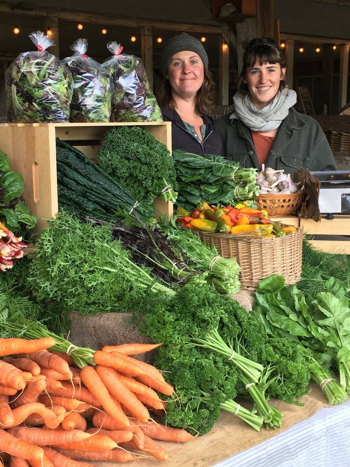 Emma Carter and Sam Dillingham of Goosefoot Produce.