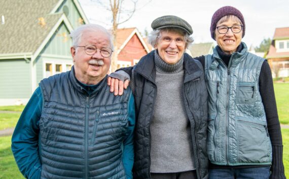 Hamlet Cottage residents Ed & Diana Sheridan and Becky Munro.