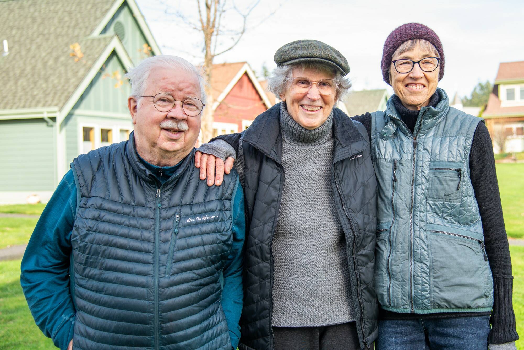 Hamlet Cottage residents Ed & Diana Sheridan and Becky Munro.