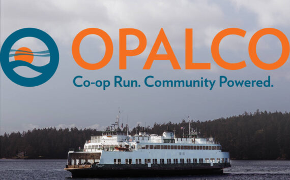 photomanip of new OPALCO logo over photo from OPALCO's flickr.